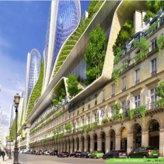© Vincent Callebaut Architects, Paris 2050, Mountain towers, 2015, da: archidaily.com