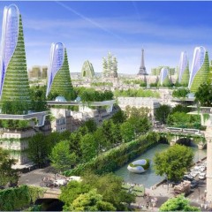 © Vincent Callebaut Architects, Paris 2050, View, 2015, da: archidaily.com